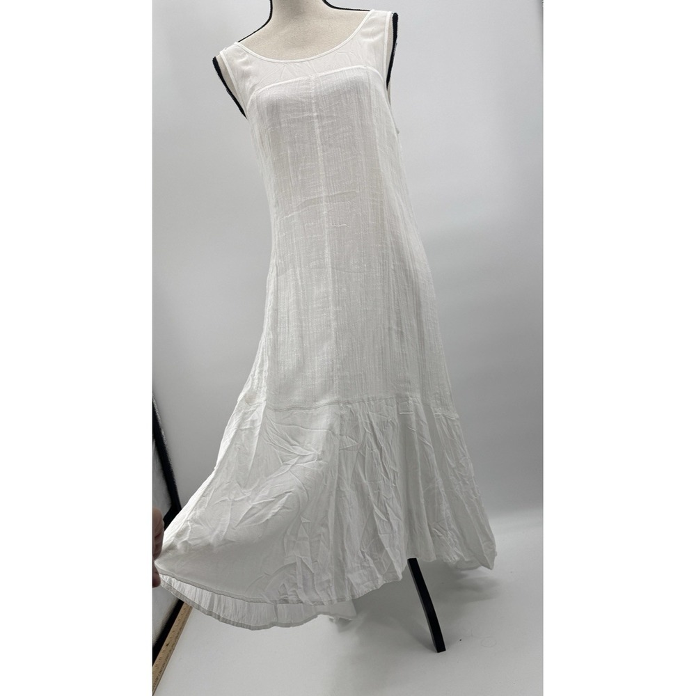 Leifsdottir Maxi Dress Medium Asymmetrical Drop Waist Bridal Gown Beach Wedding